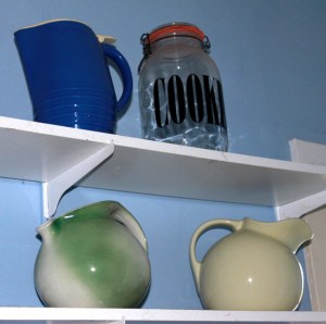 Shelf of Pitchers