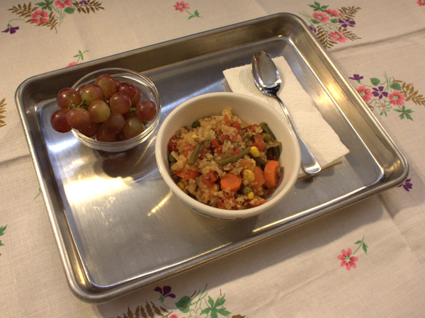 A baking sheet makes a great tray