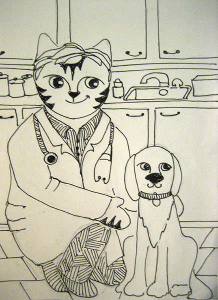 Link the veterinarian.