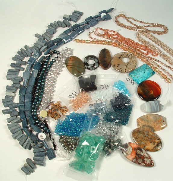 All the beads purchased from Beads Unlimited on Saturday.