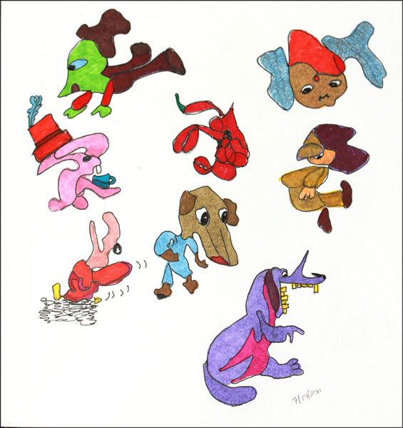 First set of squiggles