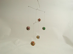 Small temari mobile.
