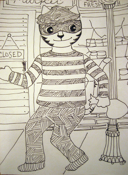 Link as a cat burglar