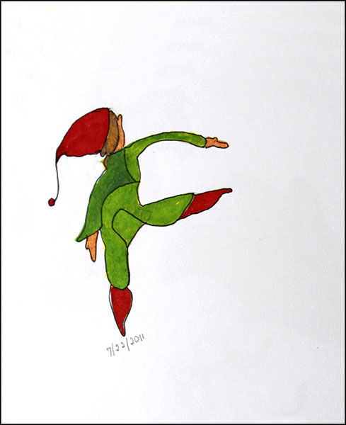 Squiggle Christmas Elf