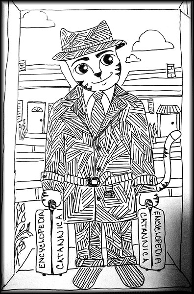 Encyclopedia salesman.