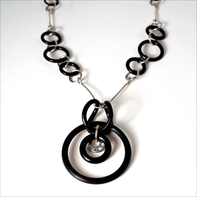 Wire and O Ring Necklace