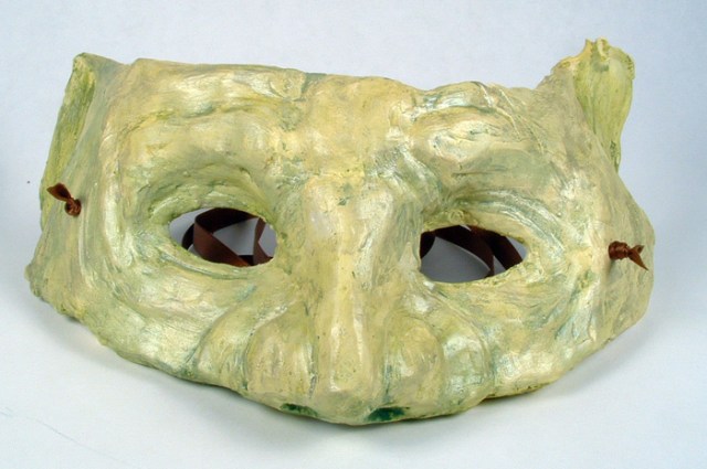 Front view of my goblin mask.