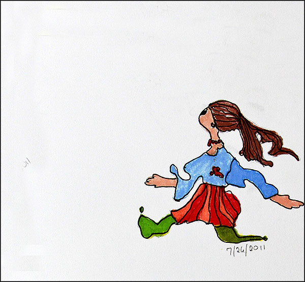 Live squiggle walking