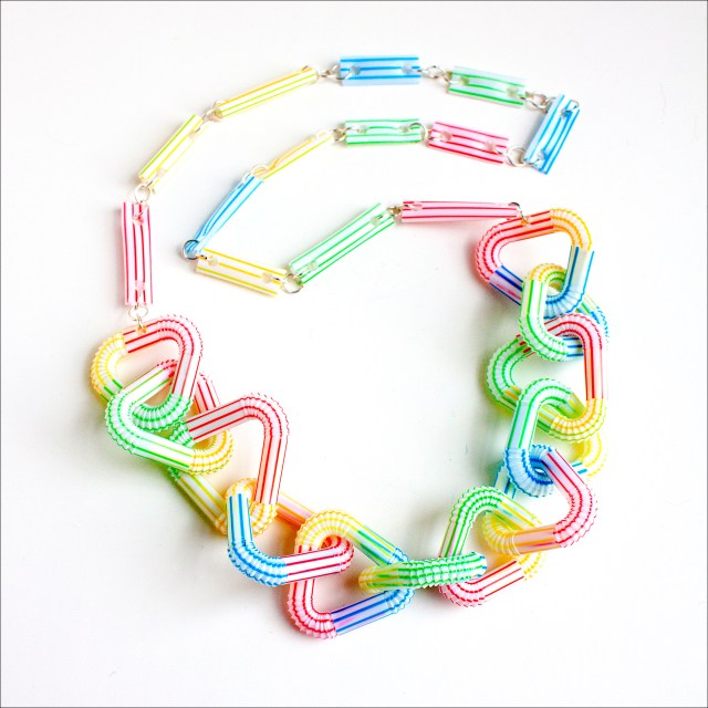 Drinking Straw Necklace