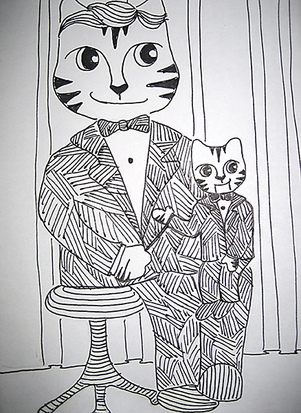 Link the cat ventriloquist