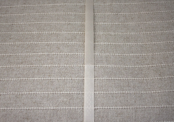 Roman shade ribbon decoration