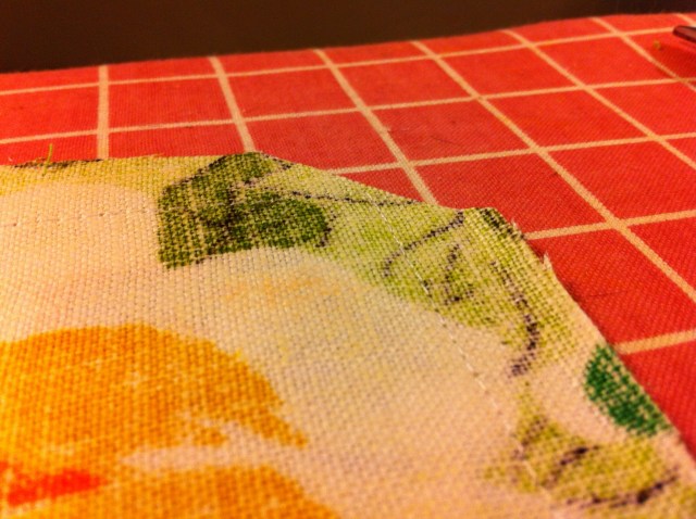 Trim the corners so they are easier to turn