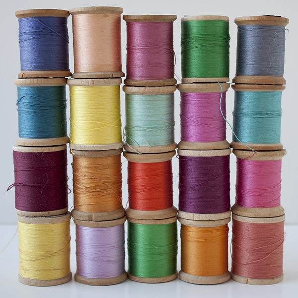Vintage thread spools