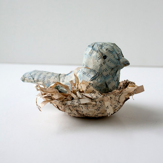 Paper Mache Bird Nest Crafty Sisters Challenge
