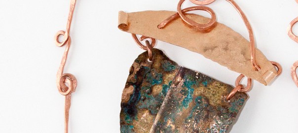 Hammered Copper Pendant Necklace Crafty Sisters