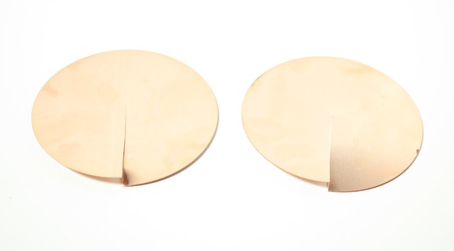 Two disks with first step completed