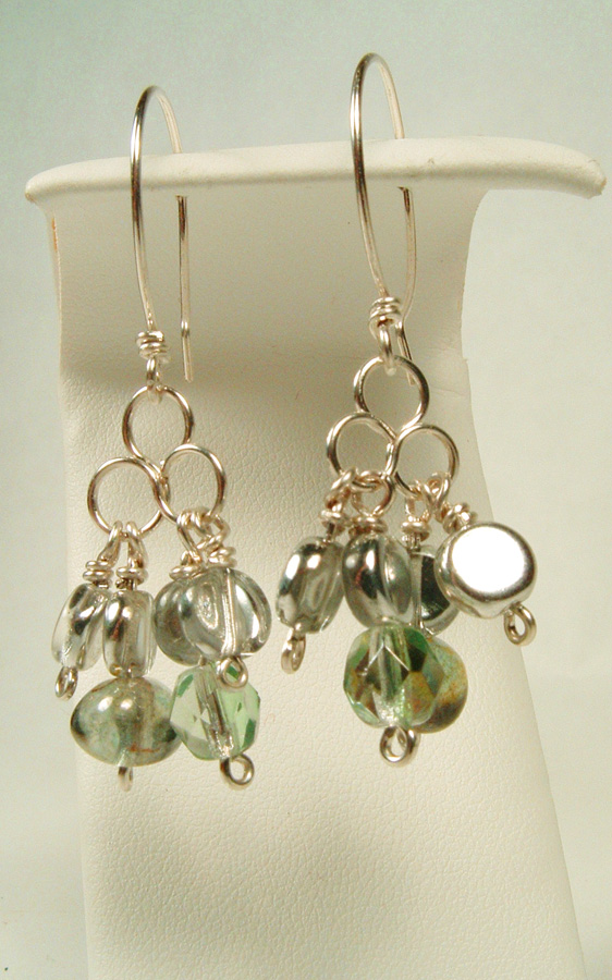 Earrings that match the tourmaline necklace.