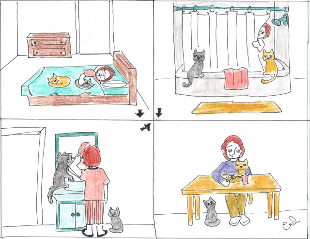 Sunday catoon never alone