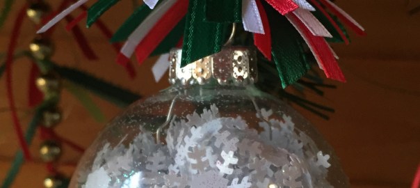 confetti in glass ball