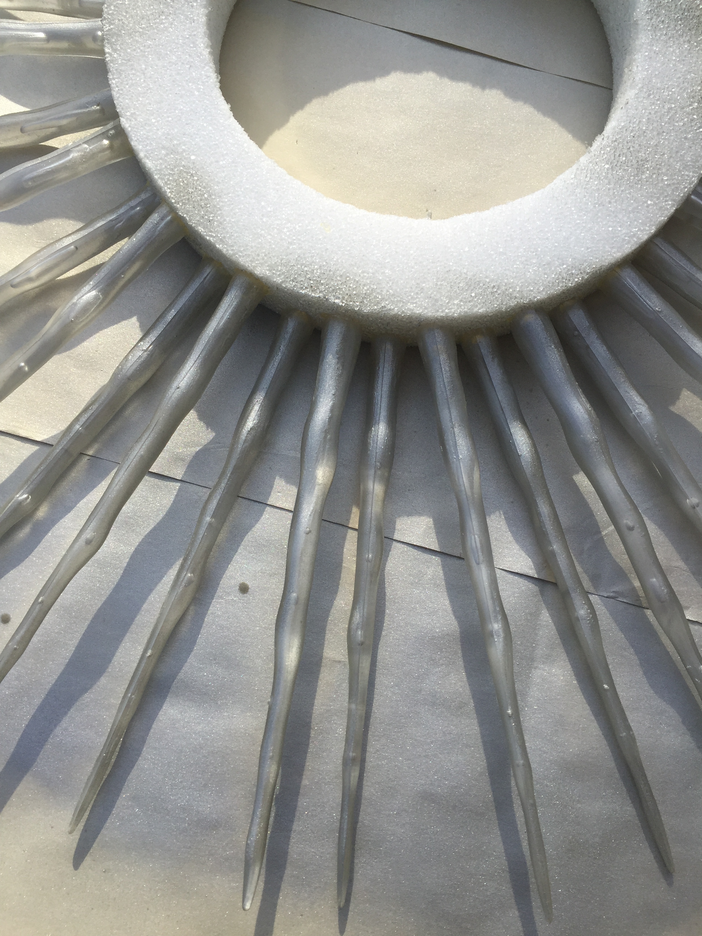 silver spray, first coat